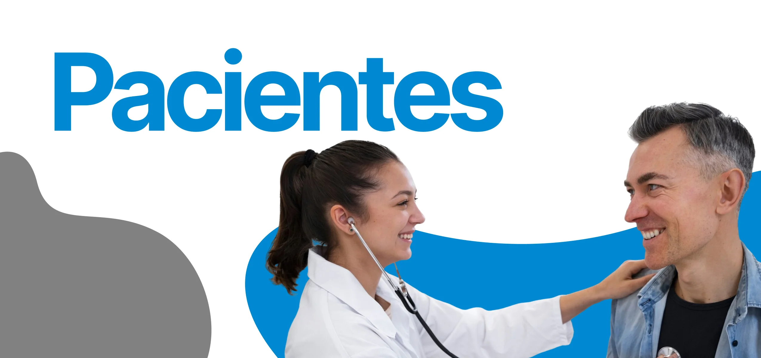 Profesional y paciente referenciando el módulo de pacientes del sistema MEDICALDESK Académico
