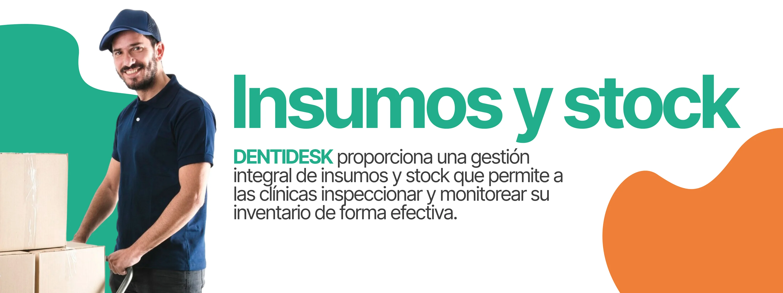 Insumos y stock en el sistema DENTIDESK