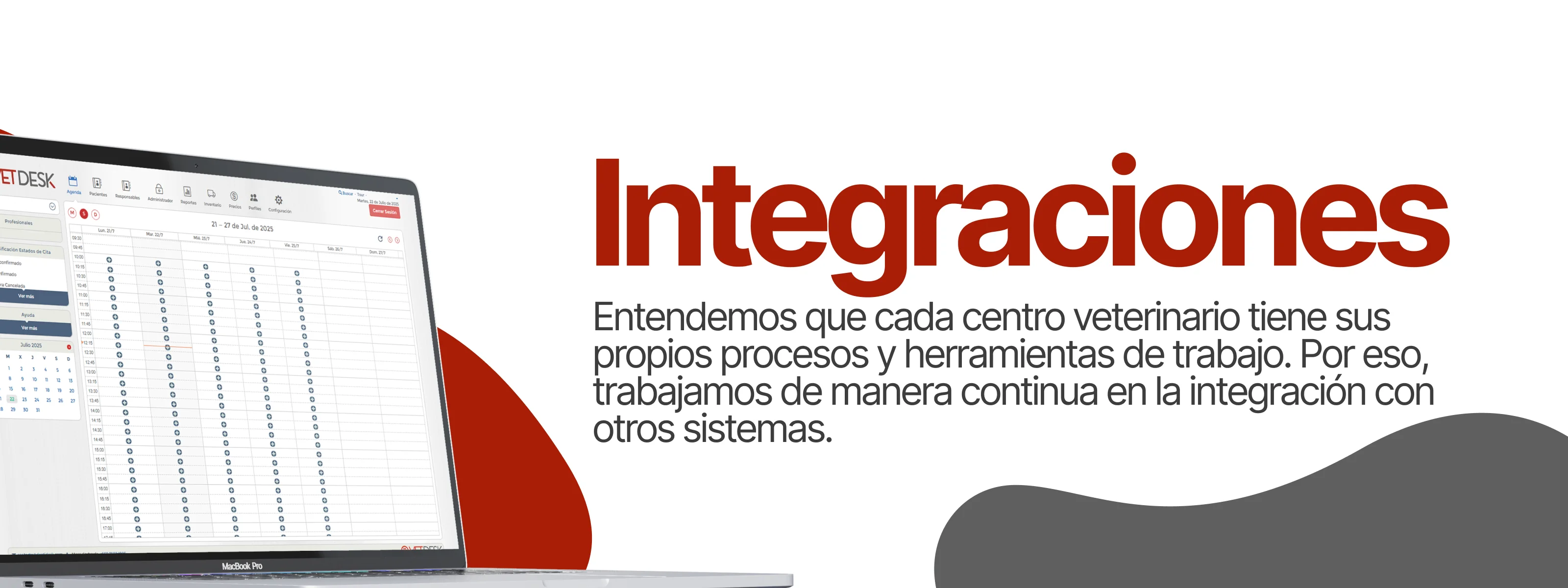 Integraciones del sistema VETDESK